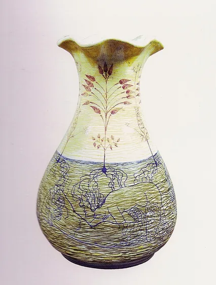 Vase décoré de sirènes