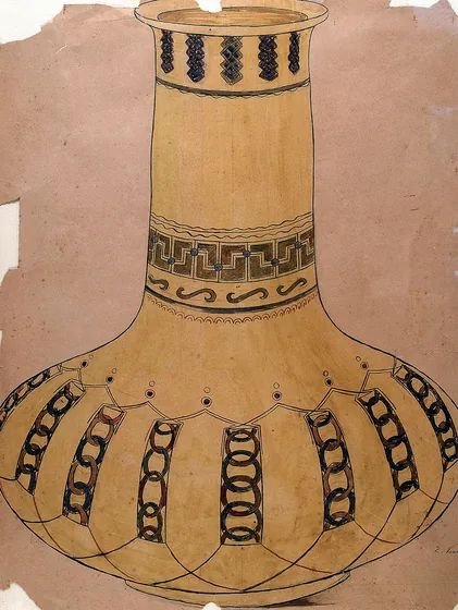 Vase en grès - Étude pour un vase