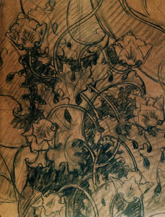 Vegetal - Estudio para una tela
