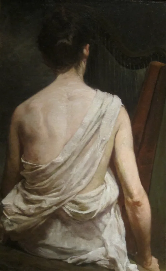 Woman with a Harp