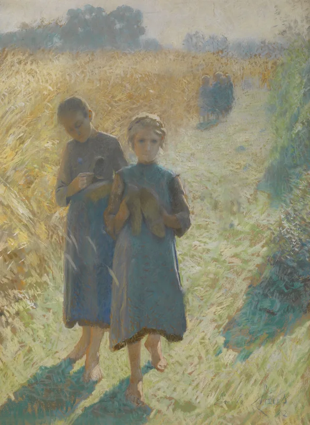Meninas nos campos, Émile Claus