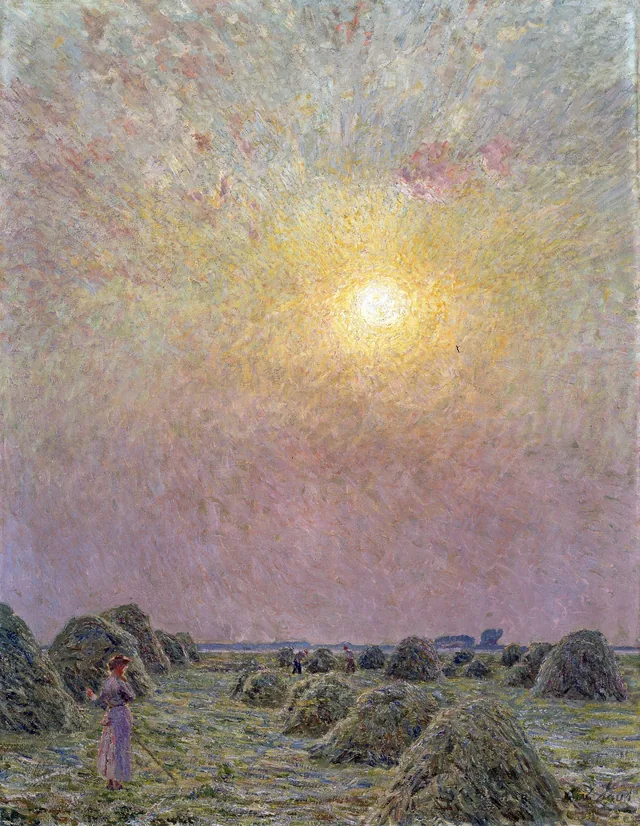 Pôr do sol. Junho, Émile Claus