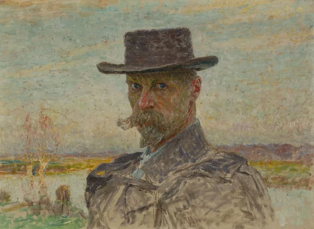Autorretrato, Émile Claus