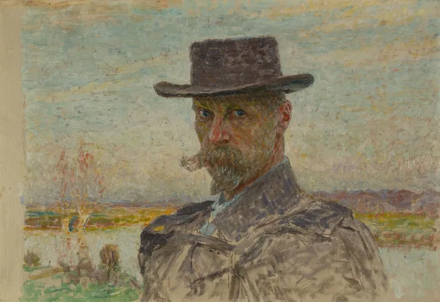 Autorretrato, Émile Claus