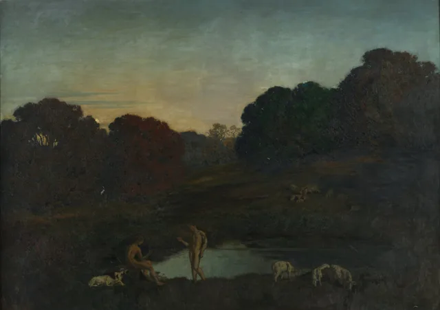 Cena pastoral, Émile-René Ménard