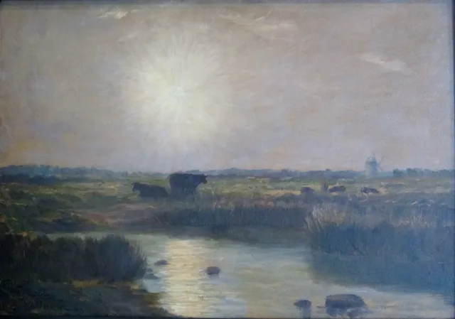 Vacas no estuário, Émile-René Ménard