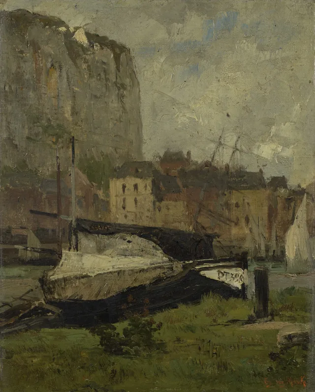 Cliffs at Tréport, Émile van Marcke