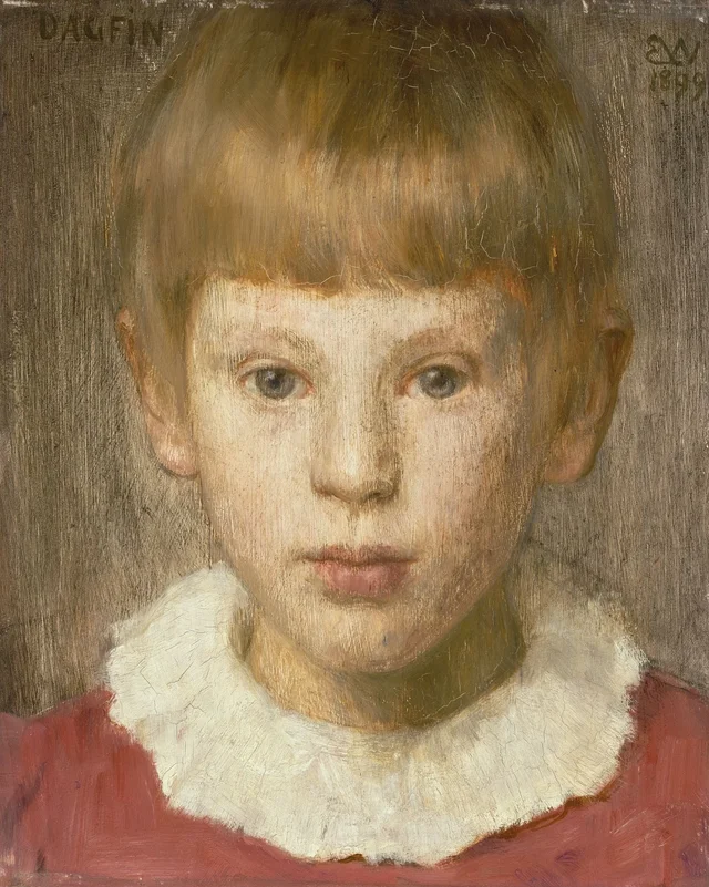 Dagfin, el hijo del artista, Erik Werenskiold