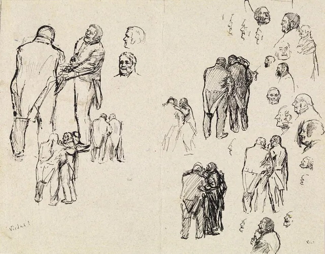 ヨナス・リー『ギーリエの家族』の挿絵のための準備習作、コペンハーゲン、1903年