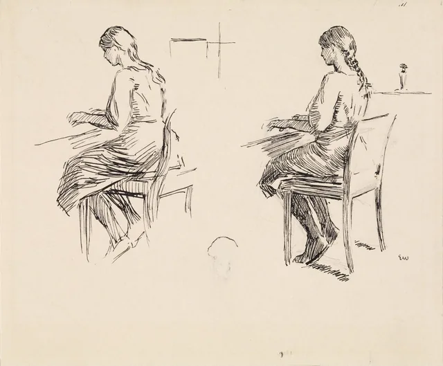 ヨナス・リー『ギーリエの家族』の挿絵のための習作、コペンハーゲン、1903年
