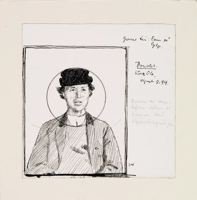ヨナス・リー『ギーリエの家族』の挿絵のための習作、コペンハーゲン、1903年