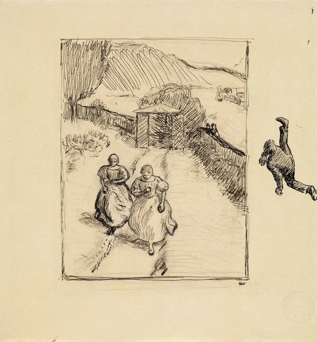 ヨナス・リー『ギーリエの家族』の挿絵のための習作、コペンハーゲン、1903年