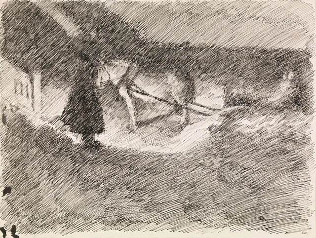 ヨナス・リー『ギーリエの家族』の挿絵のための習作、コペンハーゲン、1903年