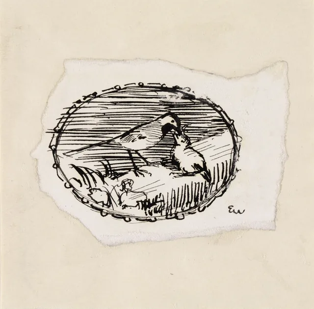 ヨナス・リー『ギーリエの家族』の挿絵のための習作、コペンハーゲン、1903年