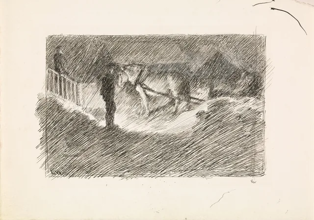 ヨナス・リー『ギーリエの家族』の挿絵のための習作、コペンハーゲン、1903年