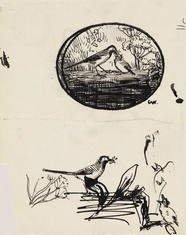 ヨナス・リー『ギーリエの家族』の挿絵のための習作、コペンハーゲン、1903年