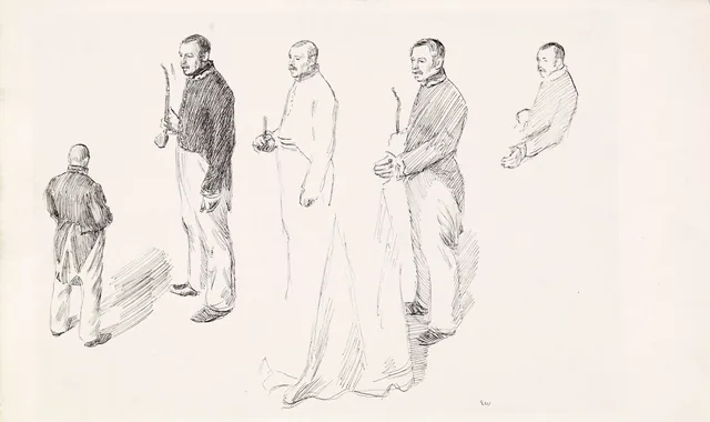 ヨナス・リー『ギーリエの家族』の挿絵のための準備習作、コペンハーゲン、1903年