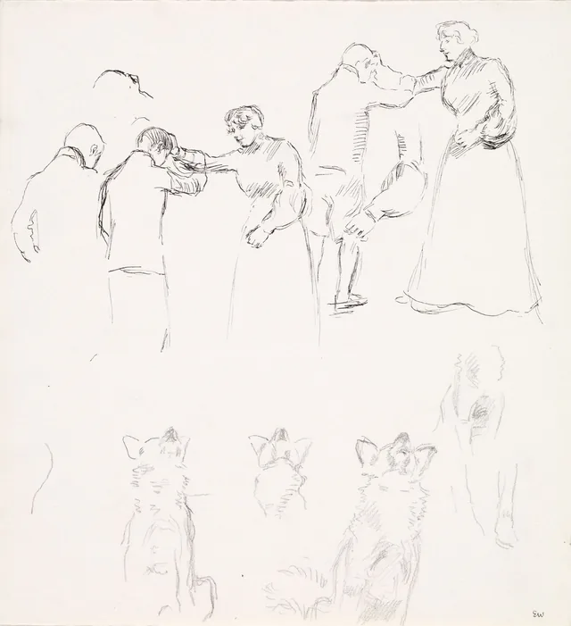 ヨナス・リー『ギーリエの家族』の挿絵のための習作、コペンハーゲン、1903年