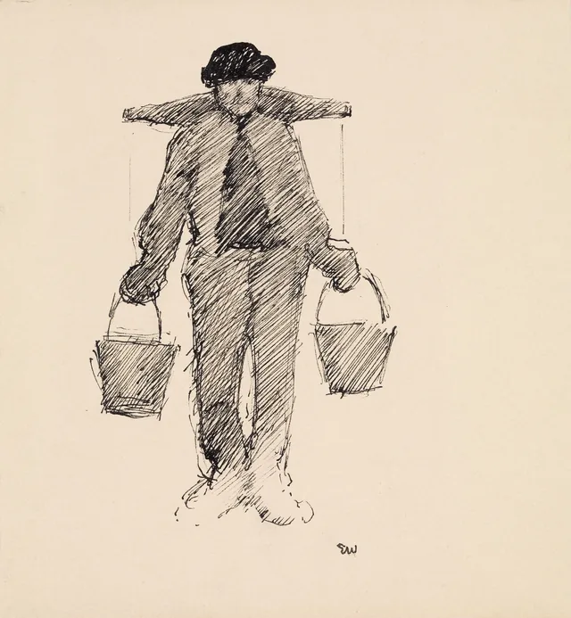 ヨナス・リー『ギーリエの家族』の挿絵のための準備習作、コペンハーゲン、1903年