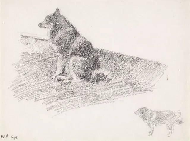 ヨナス・リー『ギーリエの家族』の挿絵のための準備習作、コペンハーゲン、1903年