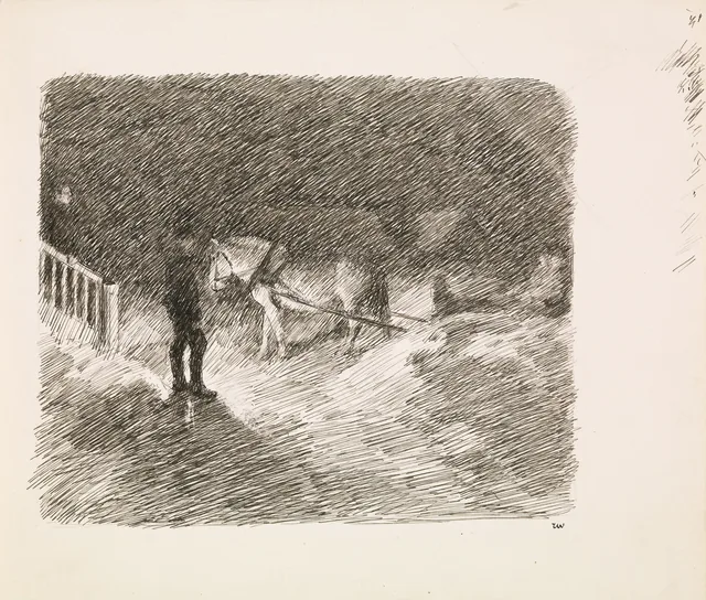ヨナス・リー『ギーリエの家族』の挿絵のための準備習作、コペンハーゲン、1903年