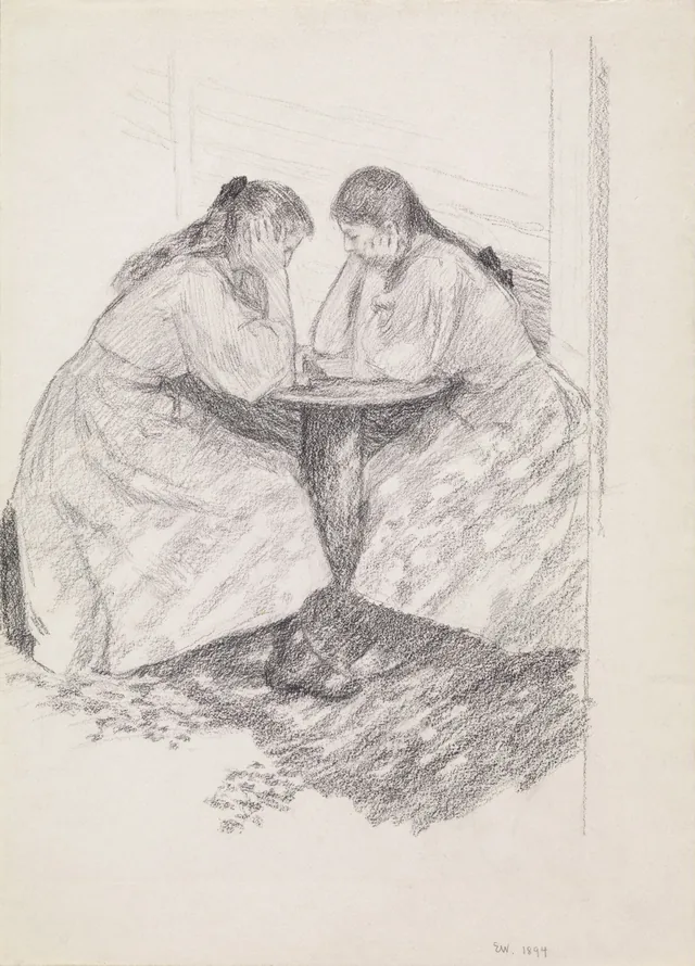 ヨナス・リー『ギーリエの家族』の挿絵のための準備習作、コペンハーゲン、1903年