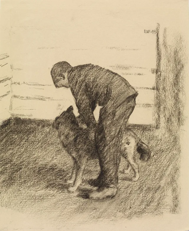 ヨナス・リー『ギーリエの家族』の挿絵のための準備習作、コペンハーゲン、1903年