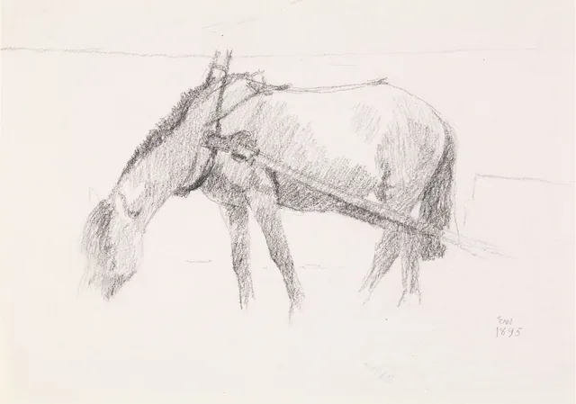 ヨナス・リー『ギーリエの家族』の挿絵のための準備習作、コペンハーゲン、1903年