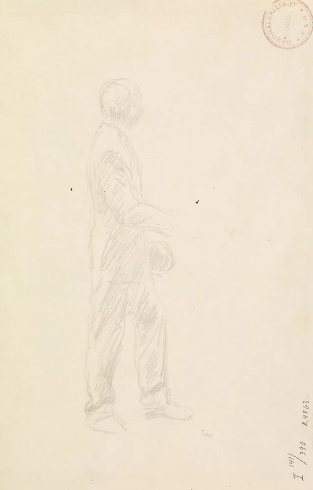 ヨナス・リー『ギーリエの家族』の挿絵のための準備習作、コペンハーゲン、1903年