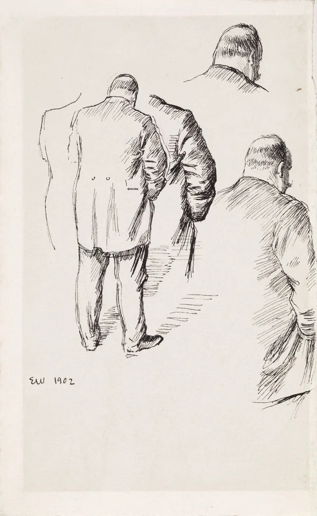 ヨナス・リー『ギーリエの家族』の挿絵のための準備習作、コペンハーゲン、1903年