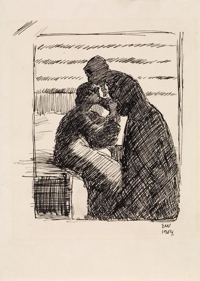 ヨナス・リー『ギーリエの家族』の挿絵のための準備習作、コペンハーゲン、1903年