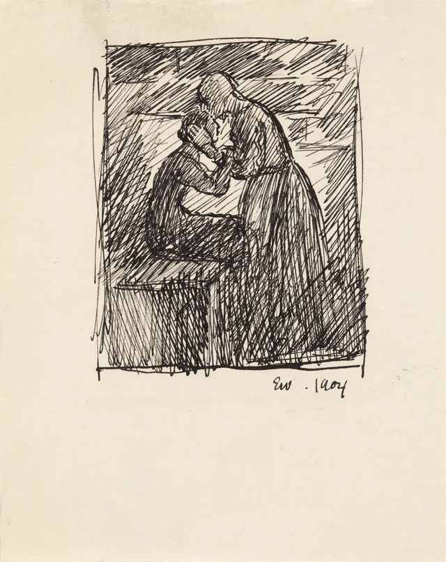 ヨナス・リー『ギーリエの家族』の挿絵のための準備習作、コペンハーゲン、1903年
