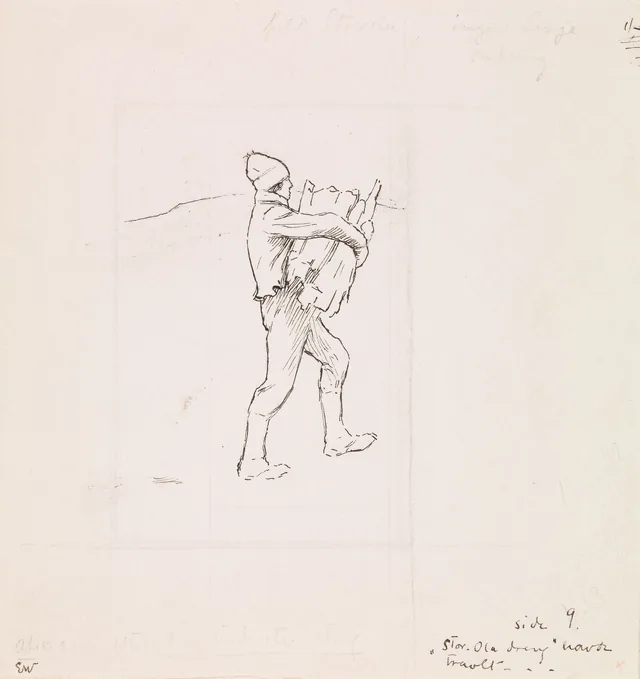 ヨナス・リー『ギーリエの家族』の挿絵、コペンハーゲン、1903年