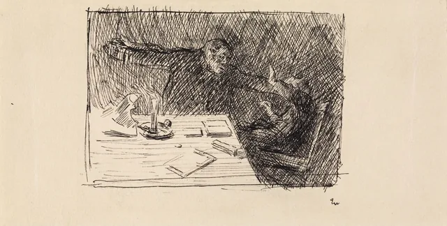 ヨナス・リー『ギーリエの家族』の挿絵、コペンハーゲン、1903年