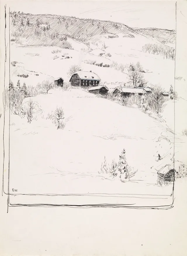 ヨナス・リー『ギーリエの家族』の挿絵、コペンハーゲン、1903年