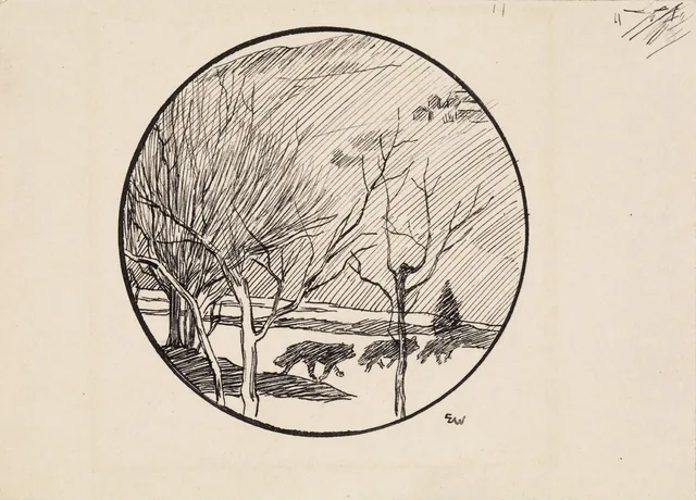 ヨナス・リー『ギーリエの家族』の挿絵、コペンハーゲン、1903年