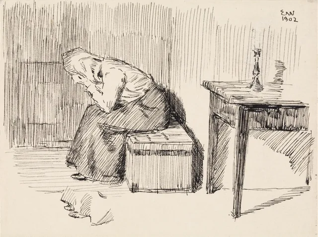 ヨナス・リー『ギーリエの家族』の挿絵、コペンハーゲン、1903年