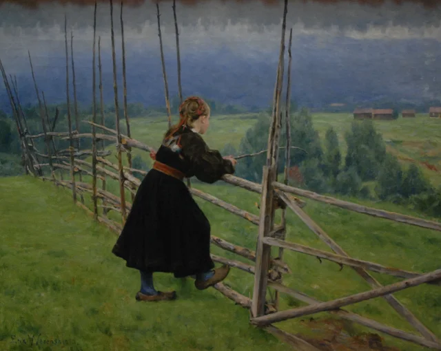 En la llanura, Erik Werenskiold