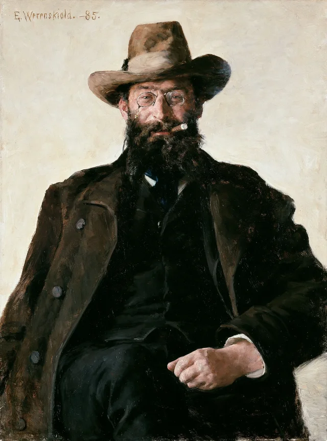 Portrait of Professor Amund Helland, Erik Werenskiold