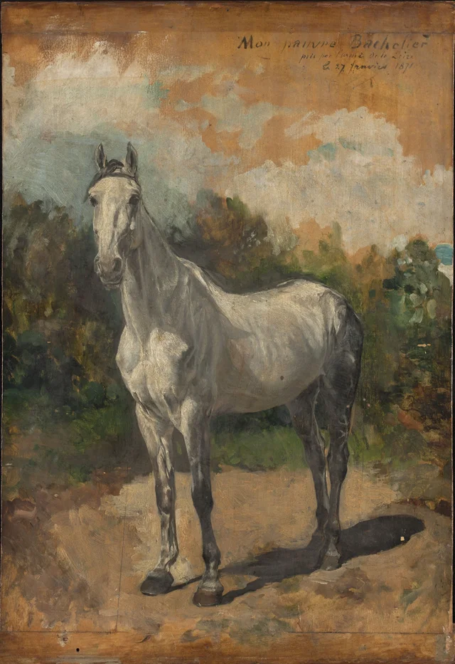 画家の馬バシュリエ, エルネスト・メソニエ