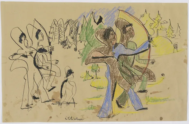 Archers, Ernst Ludwig Kirchner