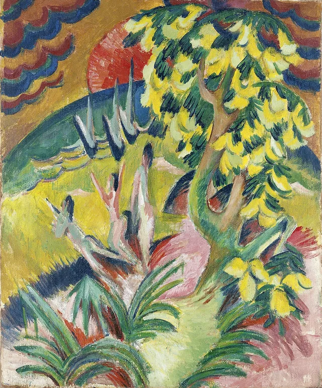 Baie en courbe, Ernst Ludwig Kirchner