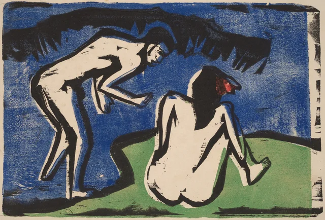 Couple de baigneurs