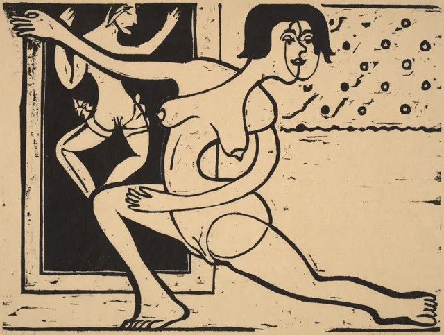Dancer Practicing, Ernst Ludwig Kirchner