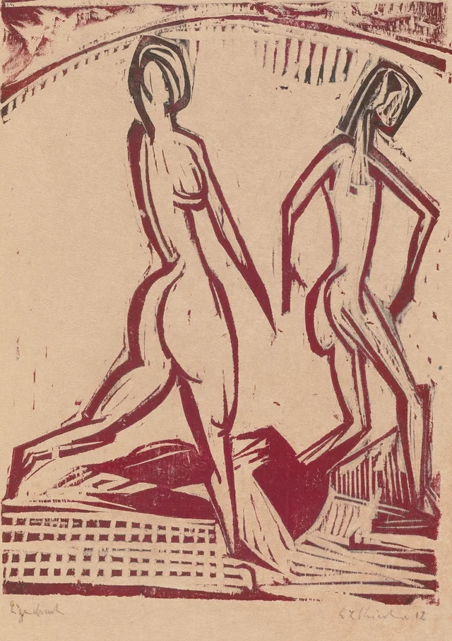 Deux jeunes baigneuses