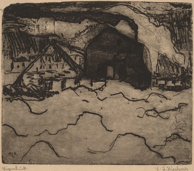 Sand Dredgers on the Elbe