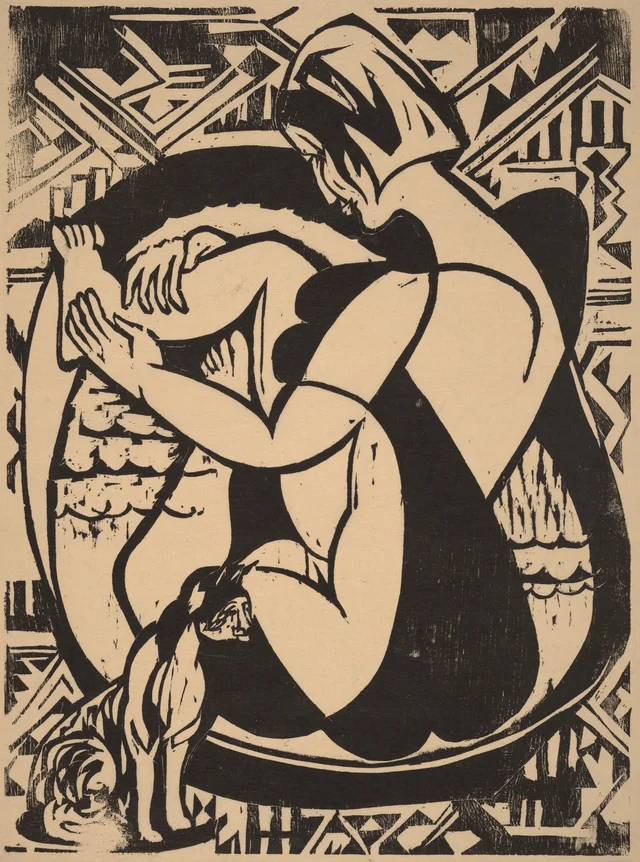 Woman in the Bathtub, Ernst Ludwig Kirchner