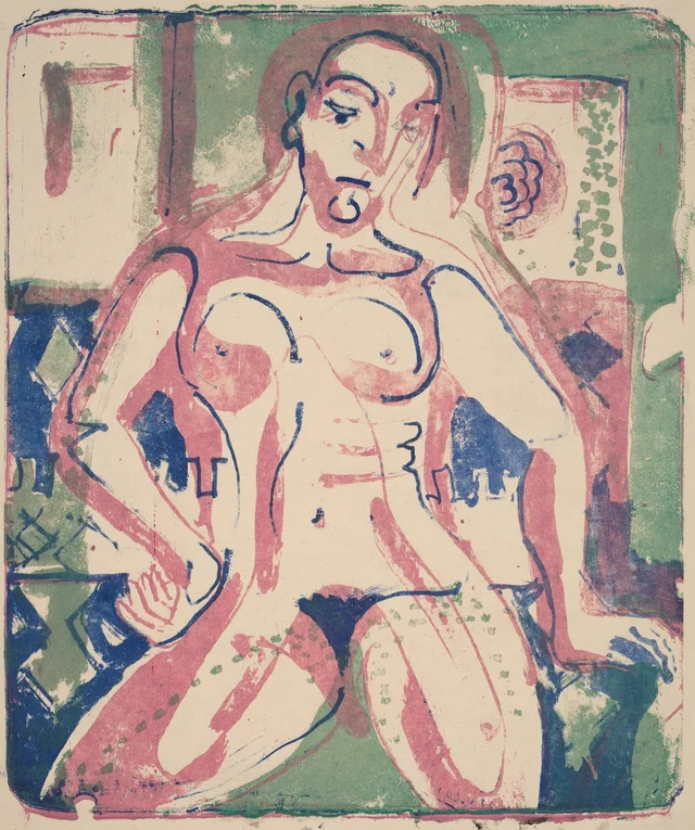 Nude Woman, Ernst Ludwig Kirchner