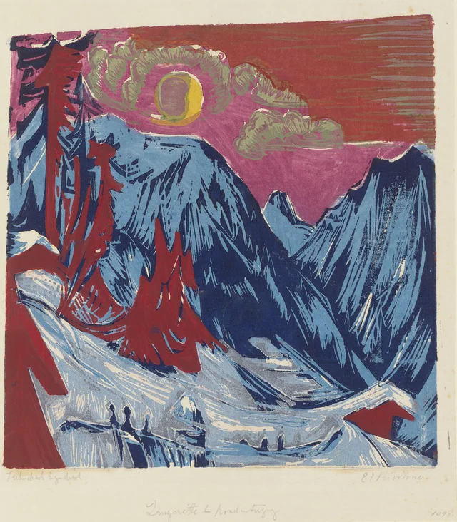 Längmatte at Moonset