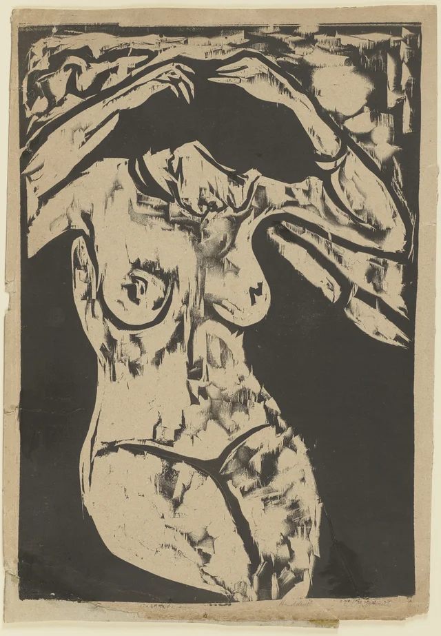 Seated Nude Fixing Her Hair